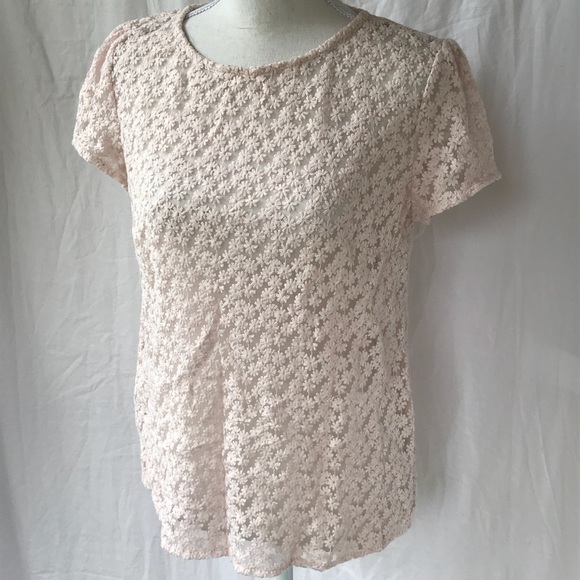 Loft Embellished Short Sleeve Blouse - Picture 2 of 5